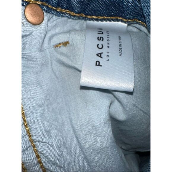 Pacsun Eco Medium Blue High Waisted Straight Leg Jeans size 29 - Picture 6 of 6